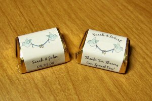 Personalized Wedding Hershey Nugget Candy Wrapper Favor Labels 120 cnt