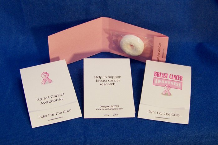 100 Customized Breast Cancer Awareness Mintbook Favors