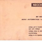 Necchi Model 1960 BU Sewing Machine Parts Catalogue Pdf