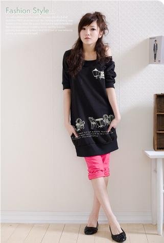 ML 8022 Black long top