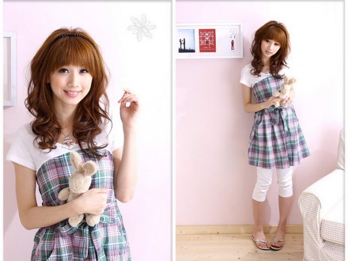 ML 9053 Green chats dress