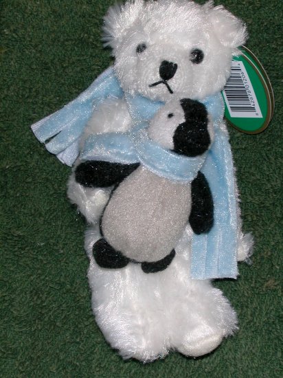 Bearington Bear & Penguin Christmas Ornament Bill & Chill