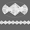 6mm swarovski crystal *clear* with silver spacers bracelet