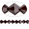 6mm swarovski crystal *garnet* with gold spacers bracelet