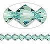 8mm swarovski crystal *erinite* with silver spacers 7 inch bracelet