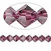 8mm swarovski crystal *amethyst* with gold spacer 7 inch bracelet