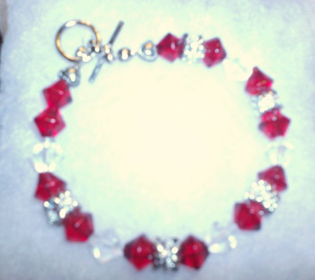 red Ruby color stones/ clear stones