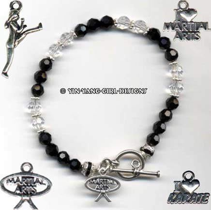 Karate/Martial Arts Black Belt Bracelet, UNIQUE!