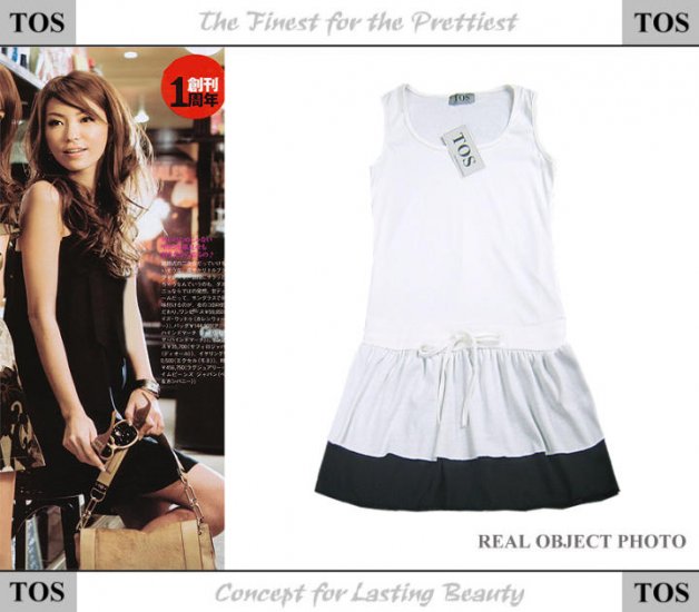 20s Twenties Cotton White Dress A3621