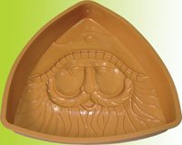 Silicone bakeware(Santa's face pan)