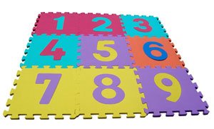 EVA foam numeral puzzle mats