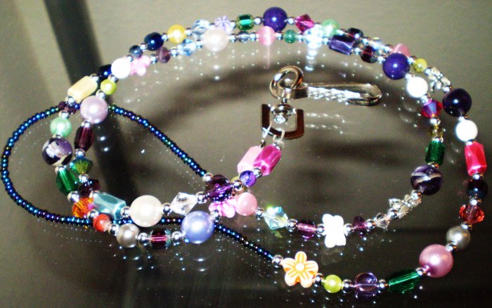 Lanyard, badge holder these are BEAUTIFUL & ONE OF A KIND! CUSTOM COLORS AVAIL!