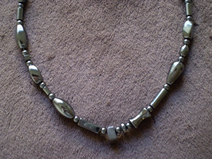 Men's or Women's hematite necklace custom avail