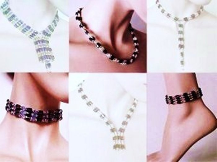 36" SWAROVSKI CRYSTAL "wrap" necklace anklet bracelet u pick colors