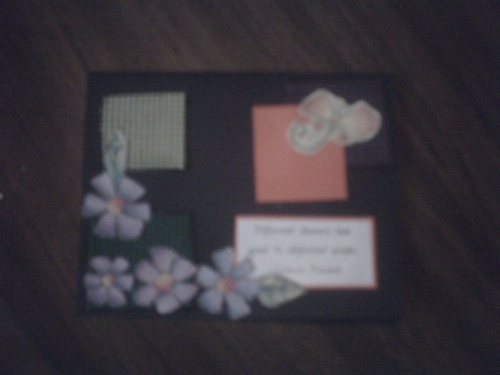 Black greeting card.