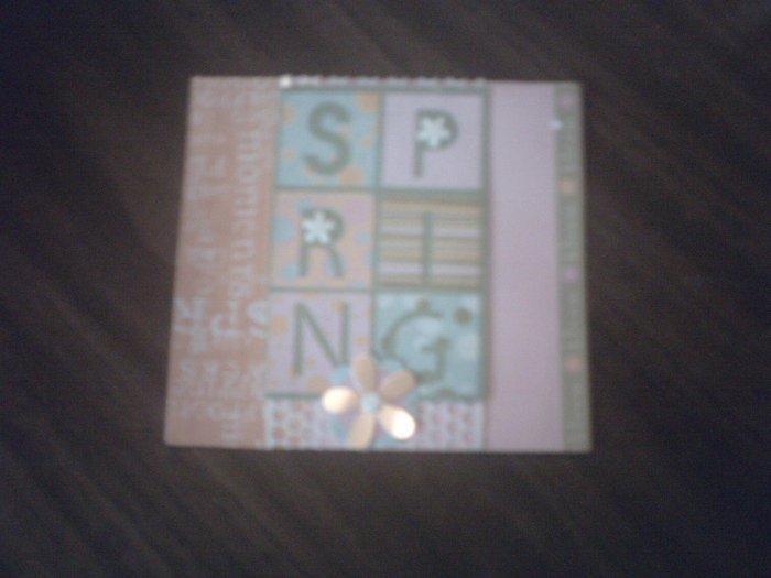 multi coloer spring time greeting card.