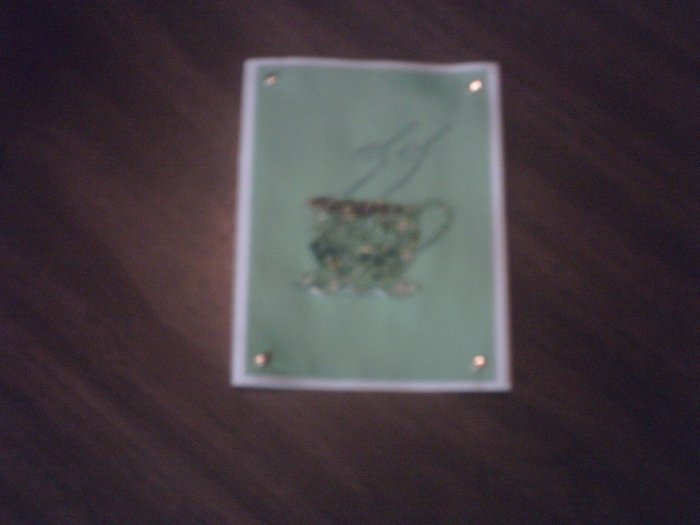 Decorative Beaded Greeting Card.