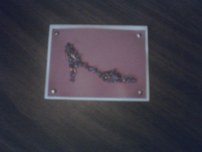 Decorative Beaded Greeting Card.