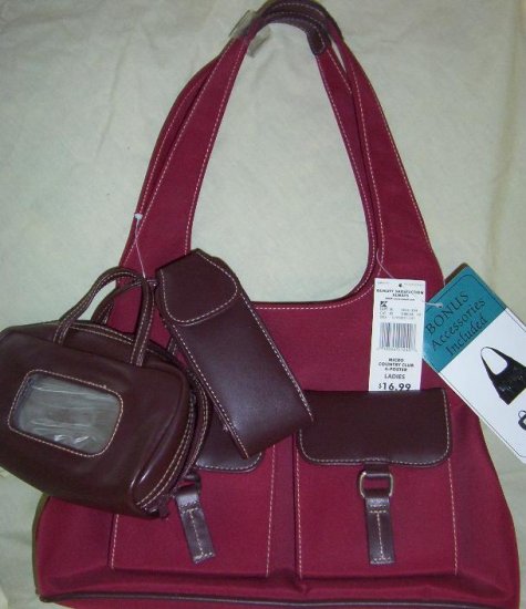 Red cargo purse