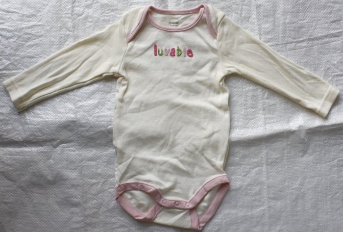 GYMBOREE Long Sleeve 'Lovable' Romper (RM19.90)