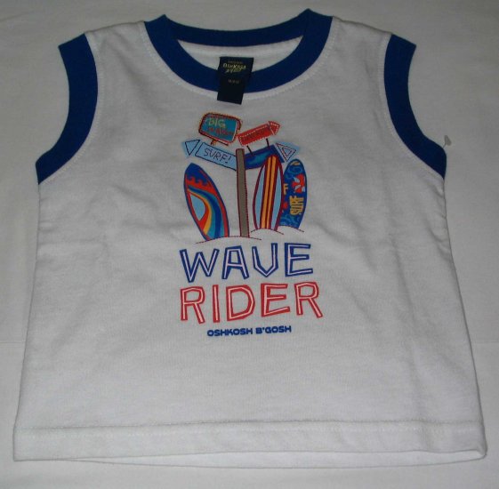 OSH KOSH Blue Sleeveless 'Wave Rider' Top (RM31.90)
