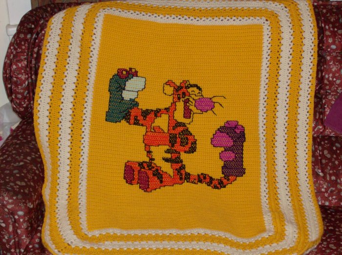 Look A Like Tigger Afghan
