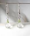 Beaded Dangle Earrings (silver)