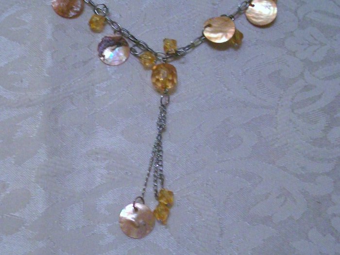 Orange Shell necklace