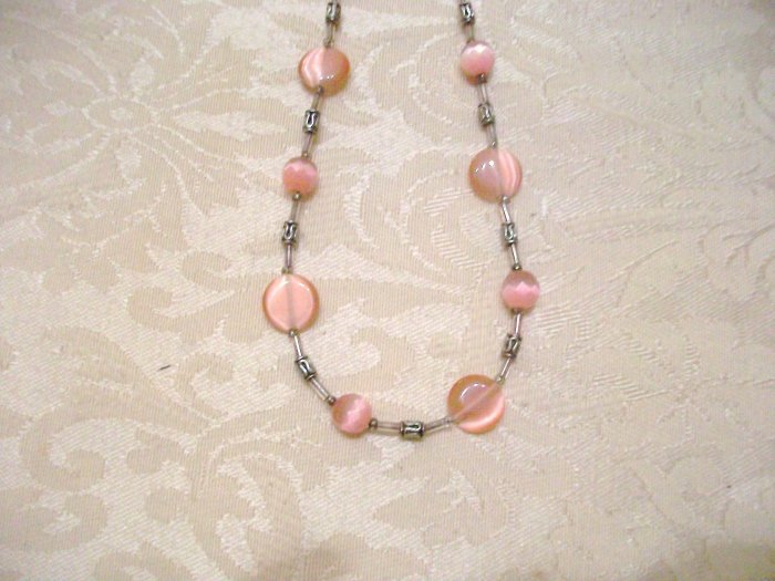 Pink Beaded Necklace