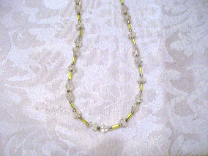 Yellow Beaded Necklace