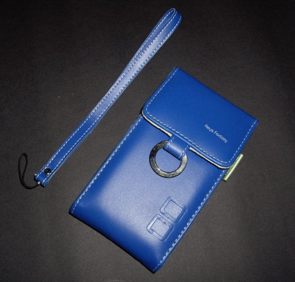Faux Leather Case for Nintendo NDSL Blue
