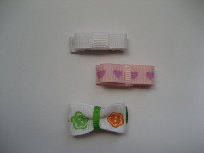 3 sweet baby snap clips