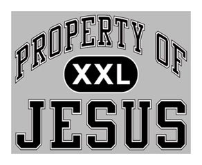 Adult Christian "Property of Jesus" T-Shirt in 6 COLORS