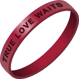 True Love Waits Silicone Bracelet Free Shipping