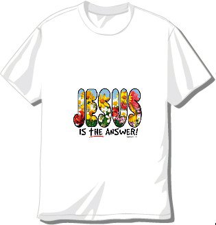Jesus is The Answer T-shirt Available in 3 colors