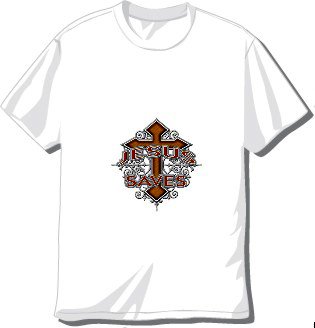 Jesus Saves Cross T-shirt Available in 3 colors