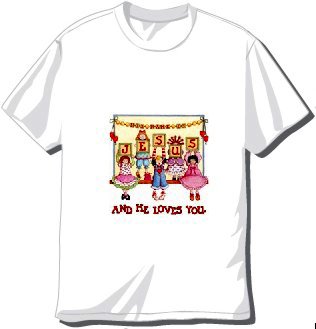 Jesus and he Loves You. T-shirt Available in 3 colors