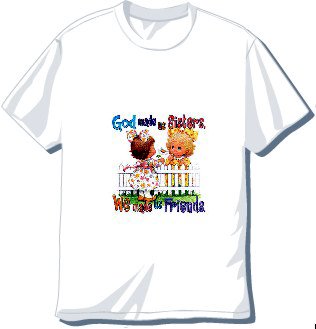 God Made us Sisters T-shirt Available in 3 colors