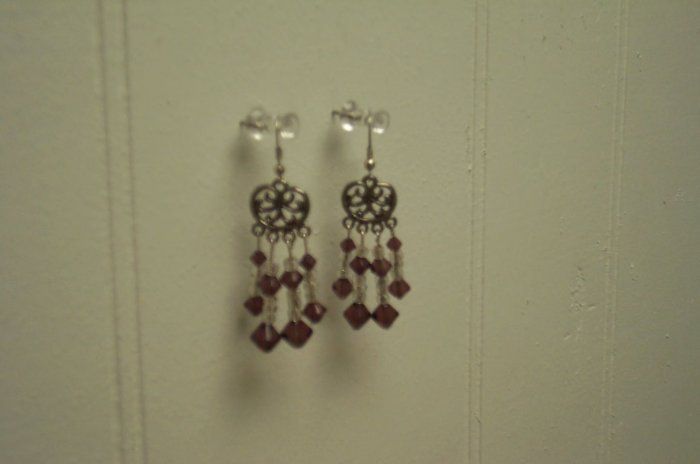 Purple Chandelier Earrings