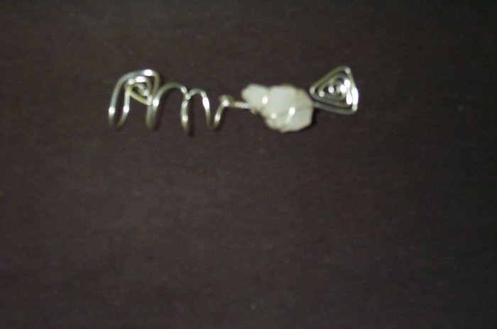 Quartz Crystal Maze Ear Cuff