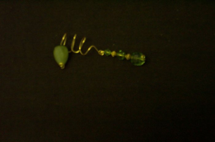Green Leaf Elven Ear Cuff