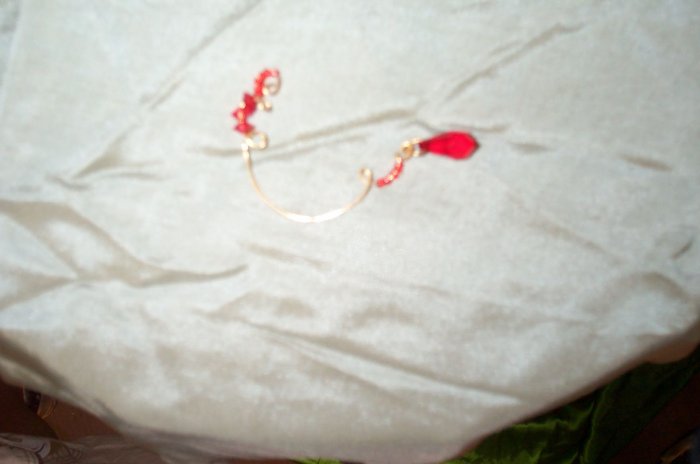 Red Gold Ear Cuff