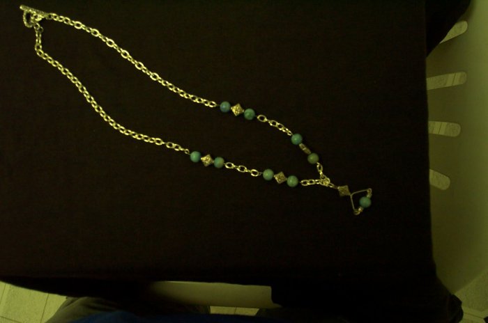 Elven Renaissance Silver Blue Necklace