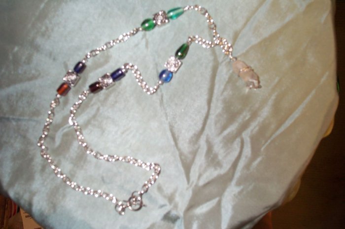 Medieval Elven Renaissance Quartz Crystal Necklace