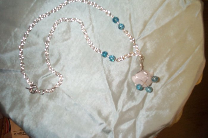 Quartz Crystal Elven Silver Necklace