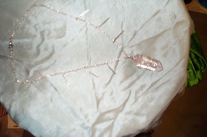 Elven Quartz Crystal Pendant Necklace