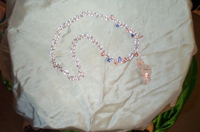 Elven Quartz Crystal Copper Necklace