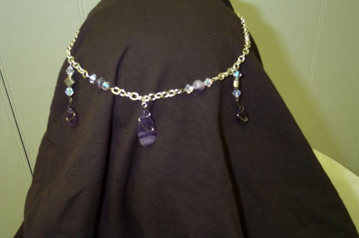 Purple Amethyst Elven Renaissance Medieval Circlet Celtic Headdress