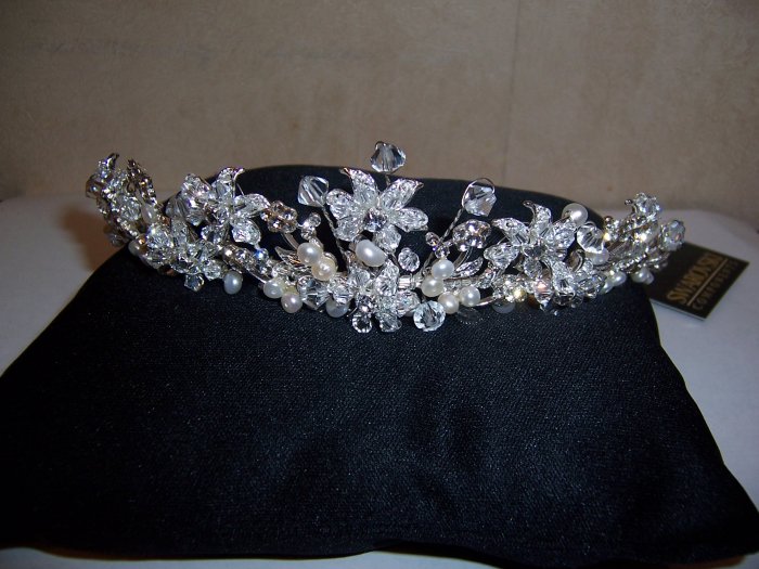 Crystal Pearl Bridal Tiara
