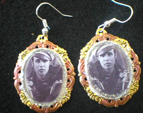 THE WILD ONE- MARLON BRANDO EARINGS